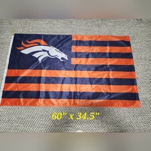Wincraft Denver Brancos Blue and Orange Bath Flag